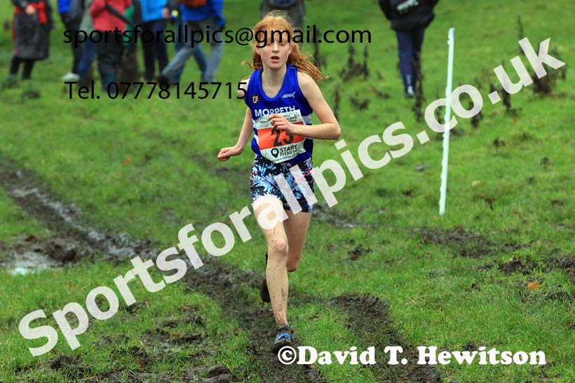 Girls under-13s 2023 NECAA Cross Country Relays, Thornley Hall Farm, Peterlee, County Durham. Photo: David T. Hewitson/Sports for All Pics